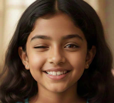 Frequent blinking or closing one eye